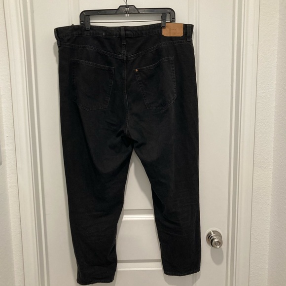 & Denim By H&M Loose Mom Jeans Black Wash Jeans - Picture 2 of 11